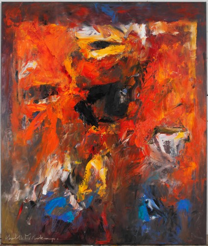 In the Heat of the Night, 130 x 110 cm, olie op linnen