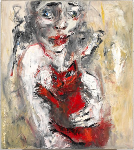 Brave Margot (naar Georges Brassens), 90 x 80 cm, olie op linnen